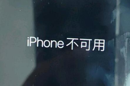 连州苹果服务网点分享锁屏界面显示“iPhone 不可用”如何解决 